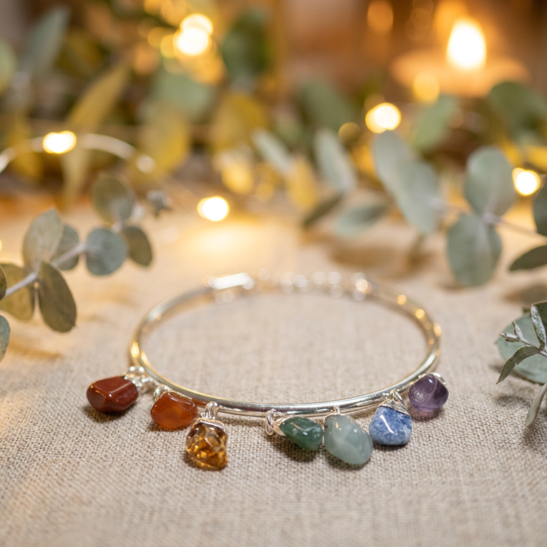 Chakra Armband Verstelbaar Verzilverd - 261847