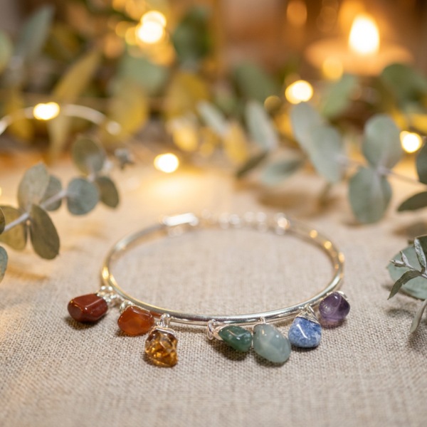 Chakra Armband Verstelbaar Verzilverd - 261847
