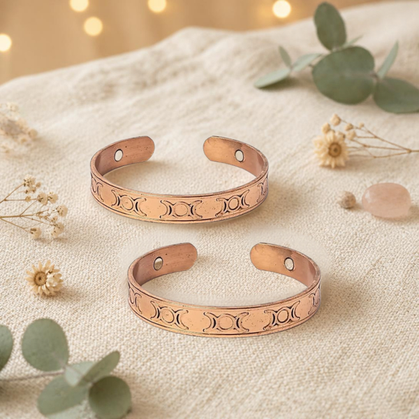 Koperen Armband Maanfasen set van 2 - 262050B