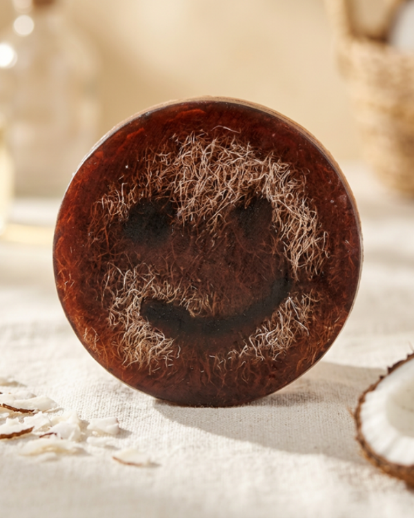 Smiley Face Scrub Zeep - Kokosnoot - 262200