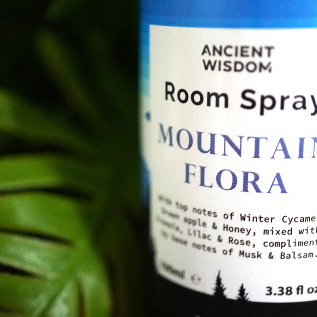 Mountain flora kamerspray van Ancient Wisdom, 100 ml