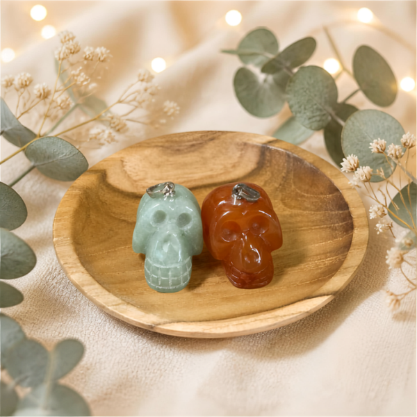 Edelsteen Skull Hangers (Set van 2) - 262504