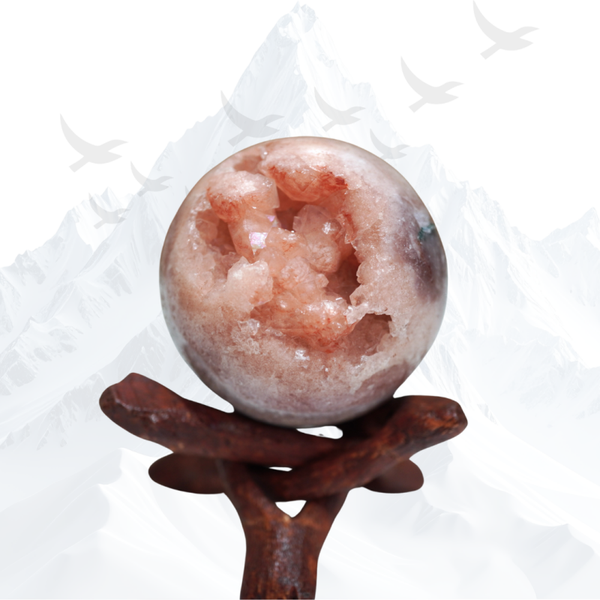 Roze Amethist Geode Bol - 263119
