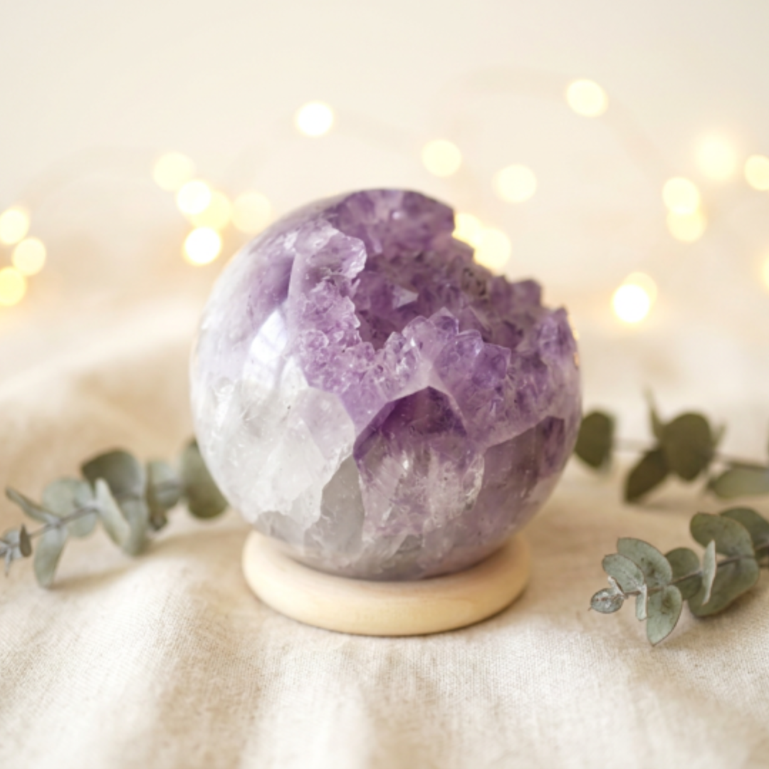 Amethist Geode Bol uit Brazilië, 250 gram.