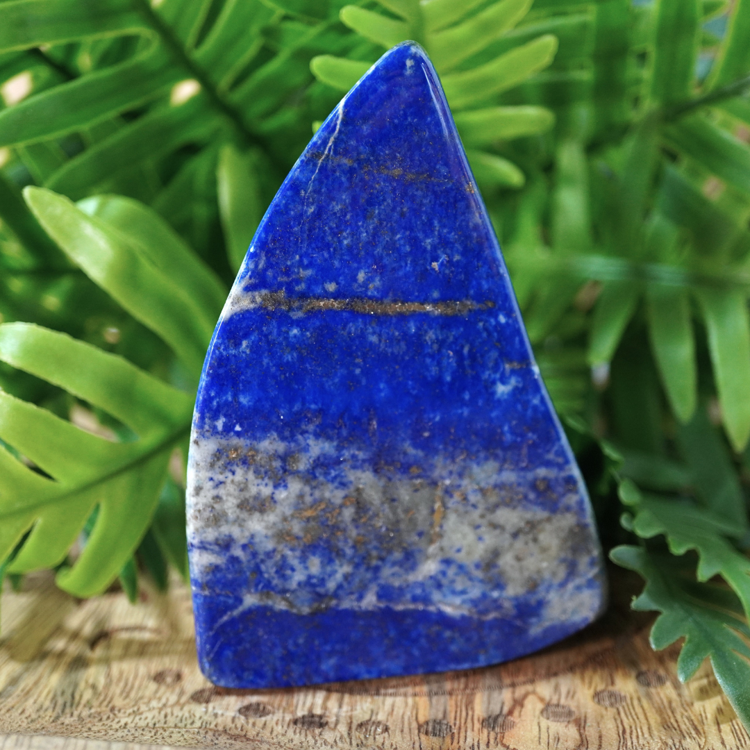 Lapis lazuli free form, gepolijst, uit Pakistan