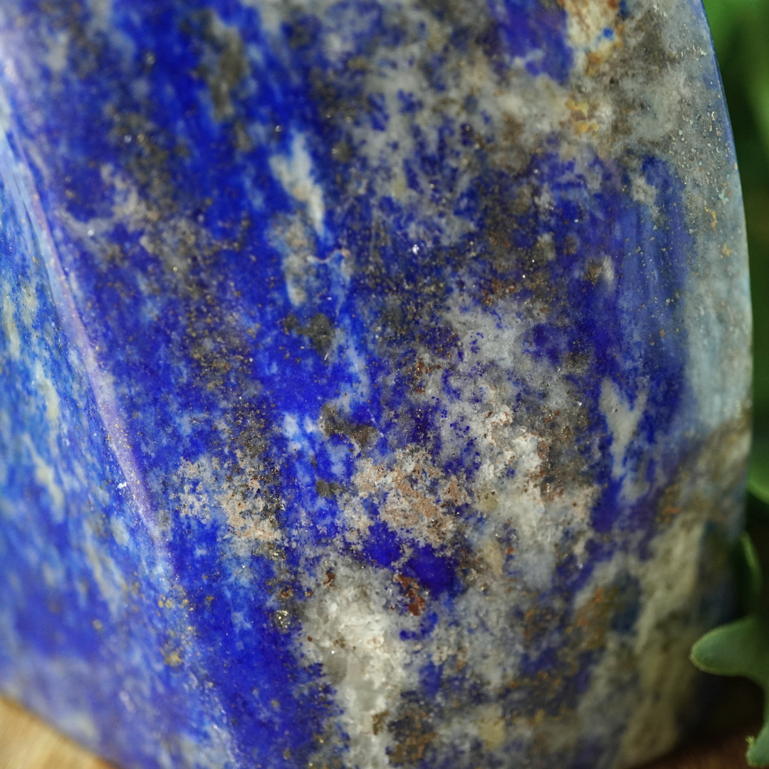 Lapis lazuli free form, gepolijst, uit Pakistan