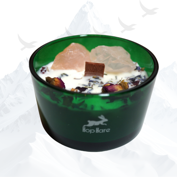 Hop Hare Kristal Bloemen Geurkaars The Lovers - 264004