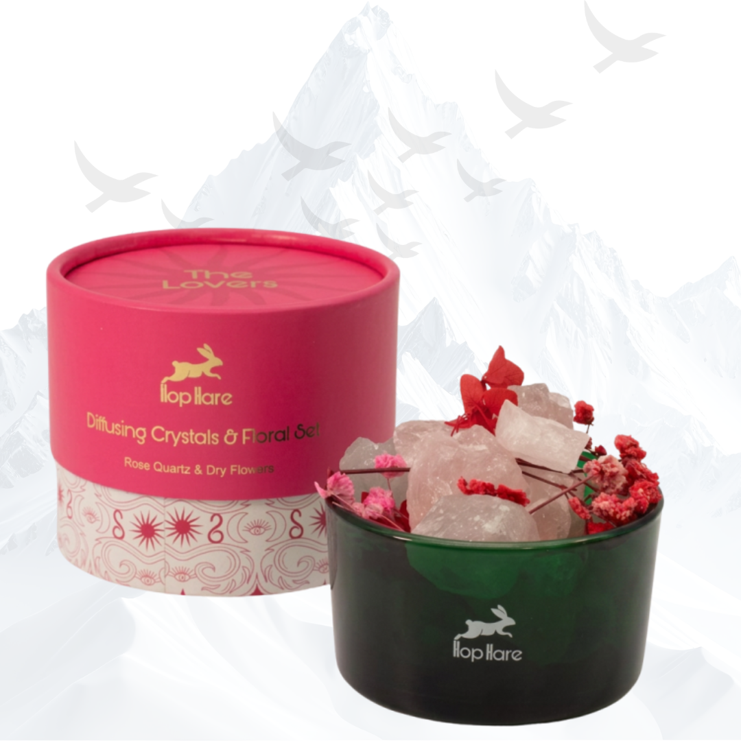 Hop Hare Kristal Diffuser The Lovers (Rozenkwarts) - 264008