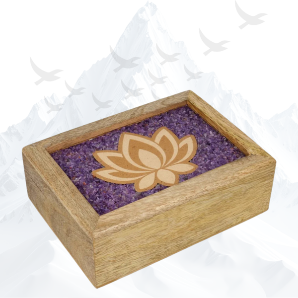 Tarot Sieradendoos Lotus Amethist Mangohout - 264156