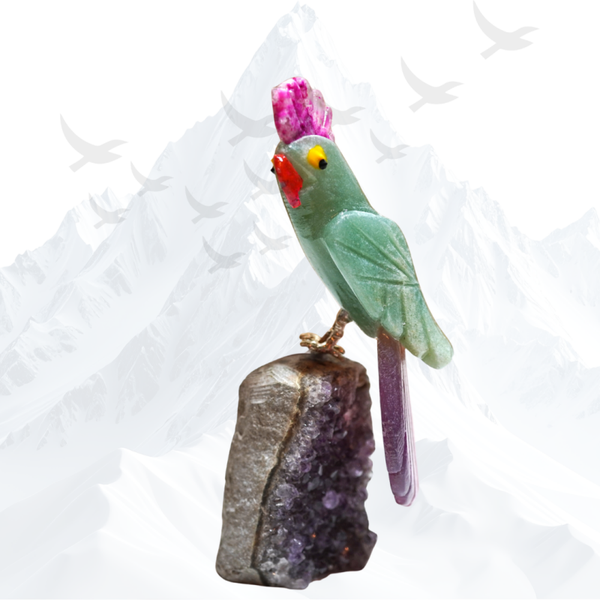 Vogel op Amethist - 267403