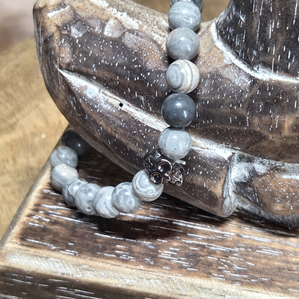 Agaat Kralenarmband 8 mm