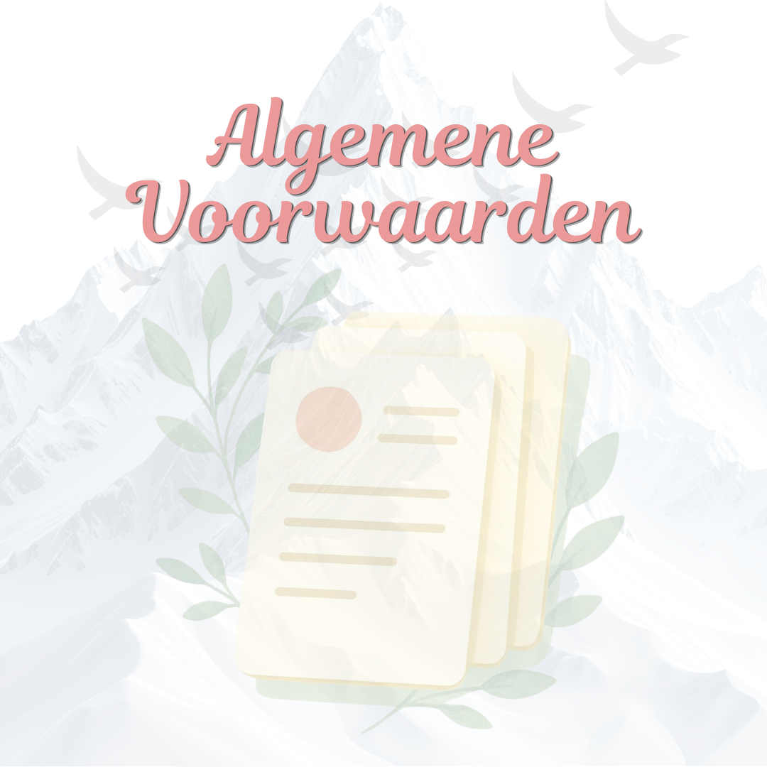 Vind hier onze algemene voorwaarden.