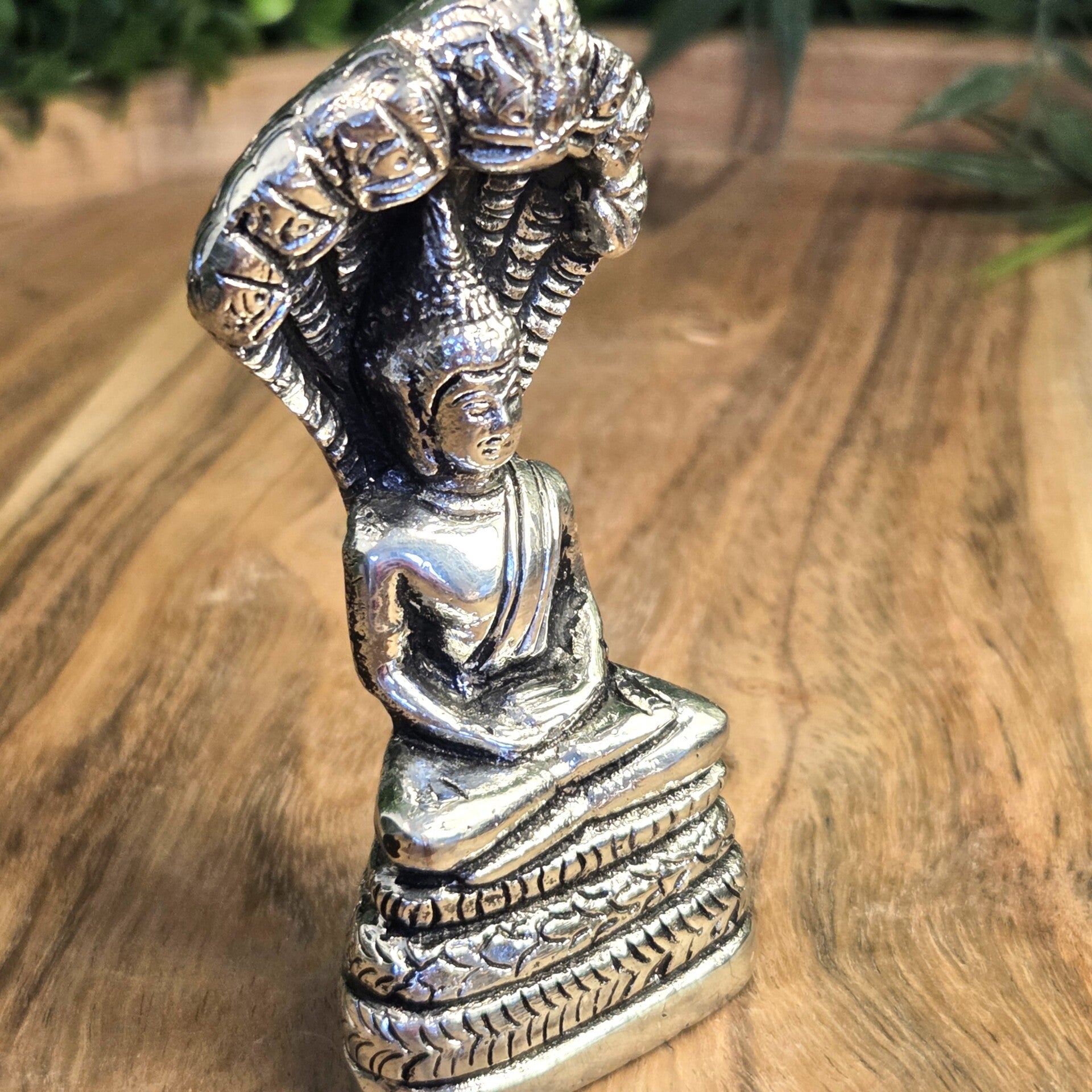 Messing Zaterdag Boeddha geboortedag beeld.