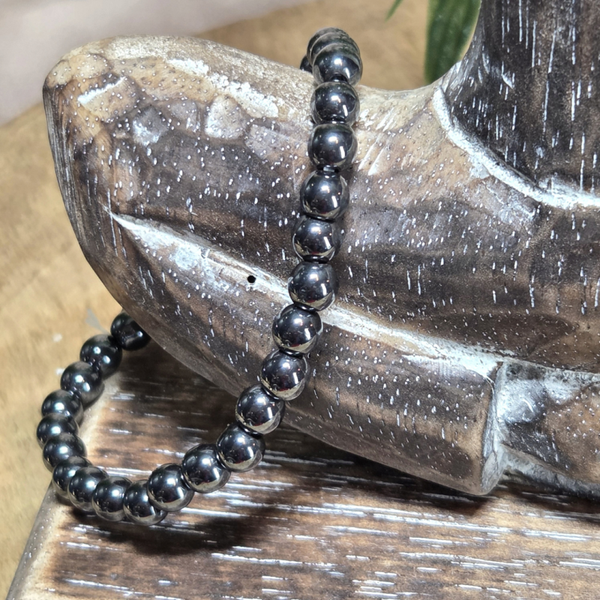 Hematiet Kralenarmband 6 mm