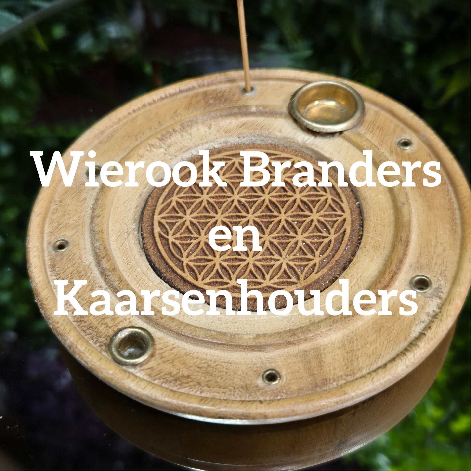 Vindt hier het assortiment wierookbranders en kaarsenhouders en kandelaars.