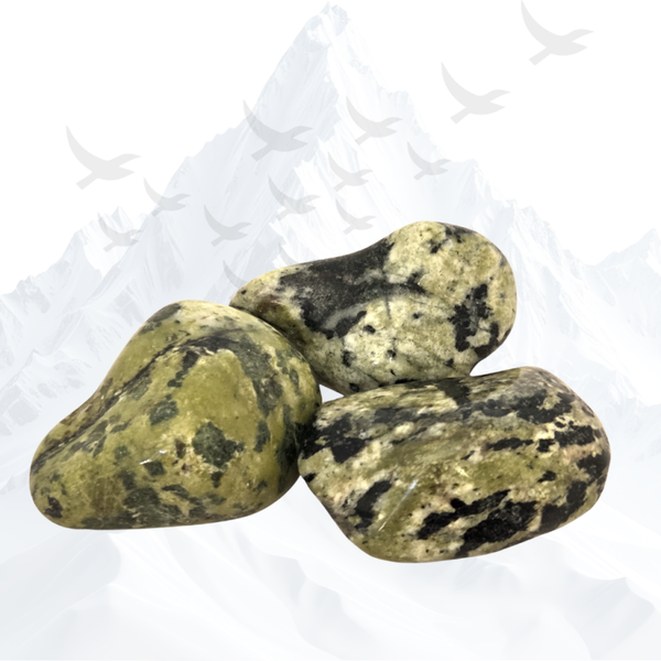 Jade Nefriet trommelsteen set van 3 - 261003