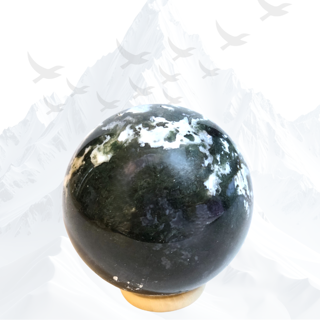 Mosagaat bol, gepolijst.