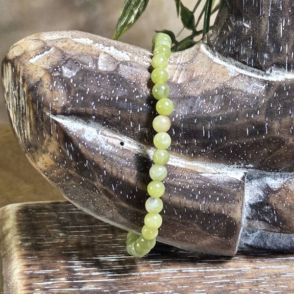 Jade (Serpentijn) Kinderarmband 4 mm