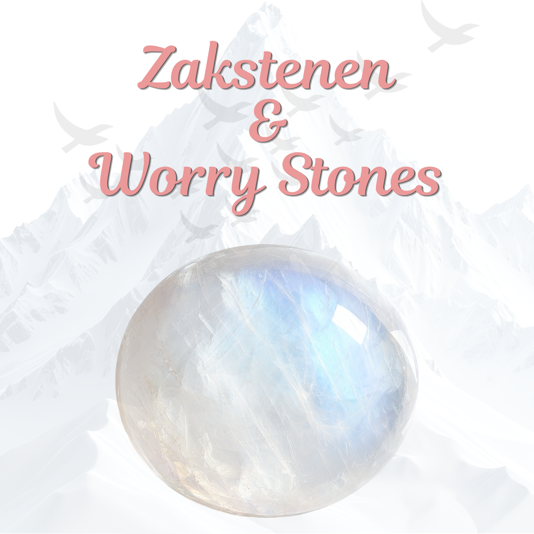 op deze pagina vind je al onze zakstenen en worry stones.