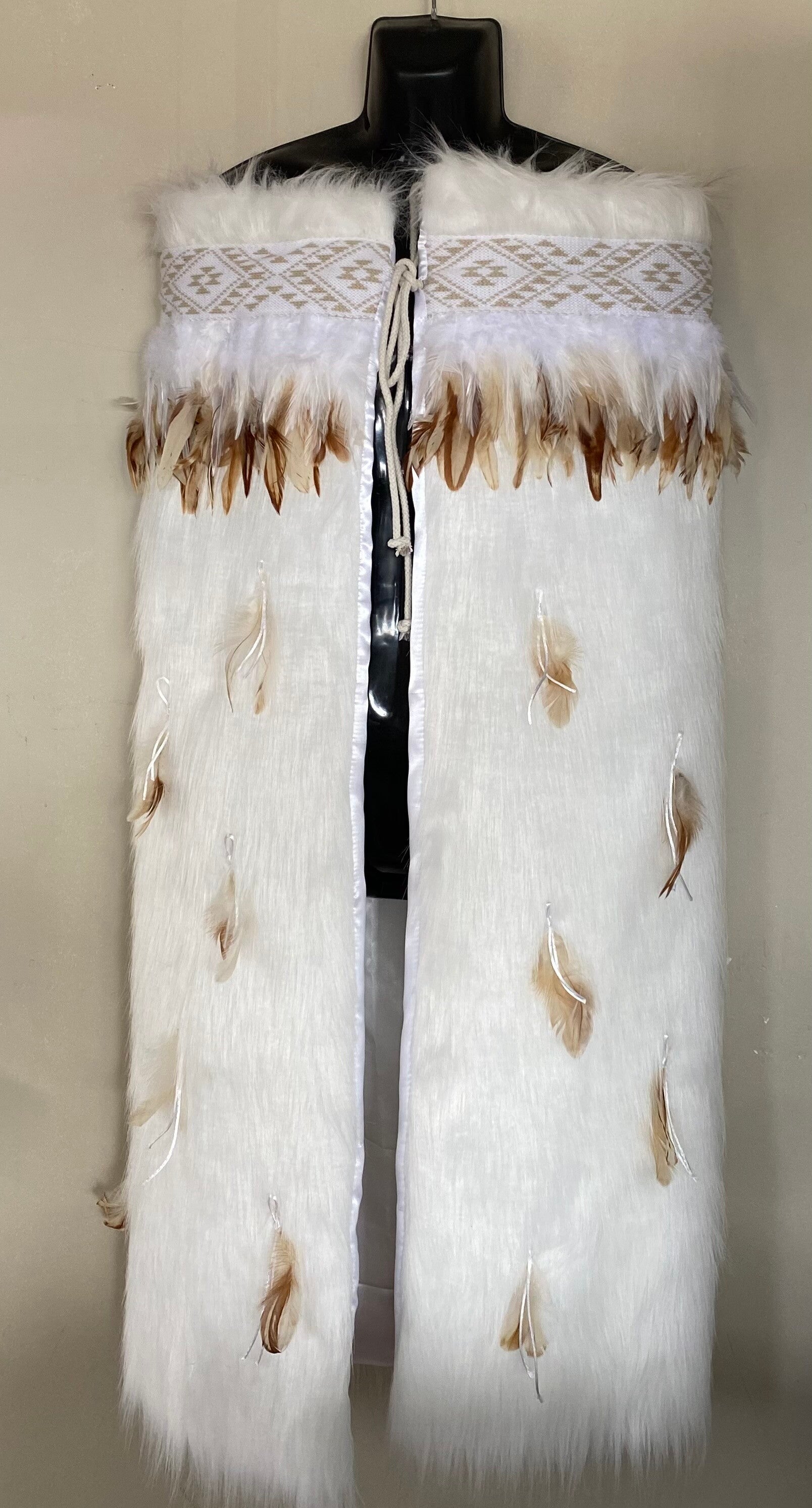 White Faux Fur Full Adult kakahu