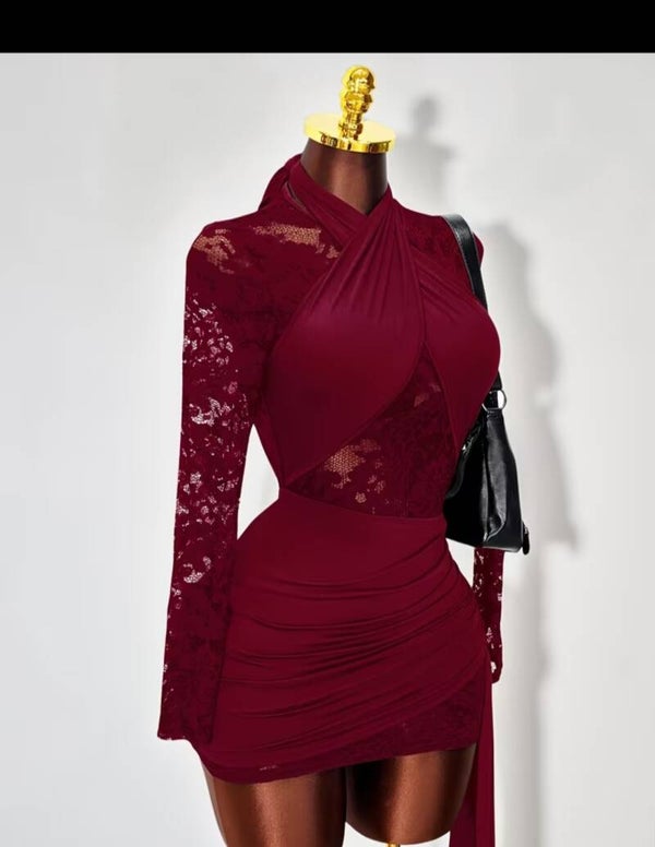Midnight Lace Luxe Dress