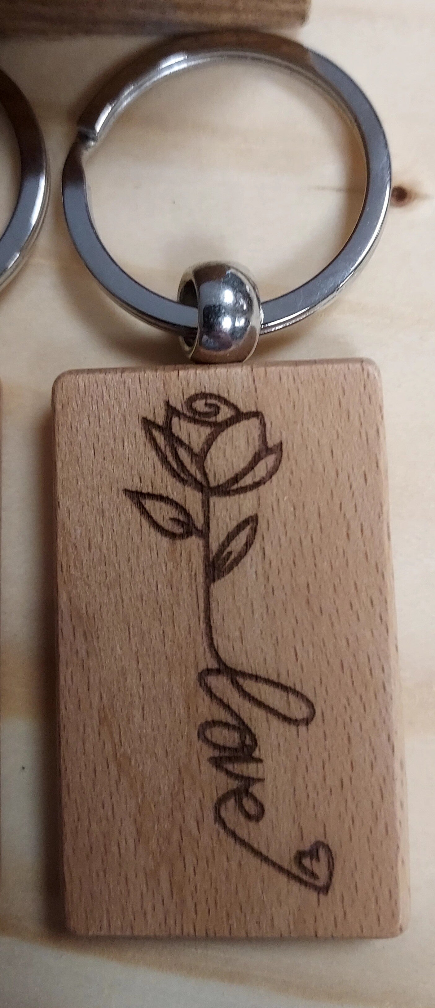 Sleutelhanger rond of rechthoek