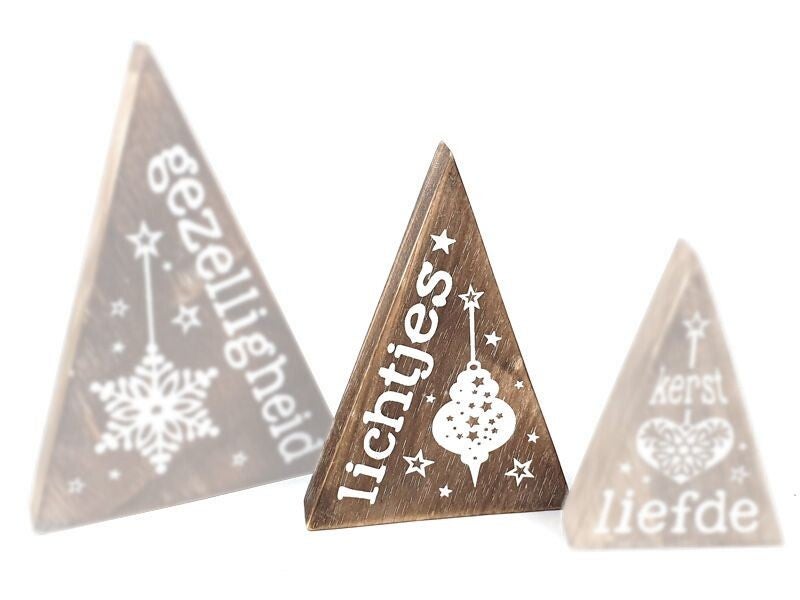 Driehoek kerst item 2 soorten