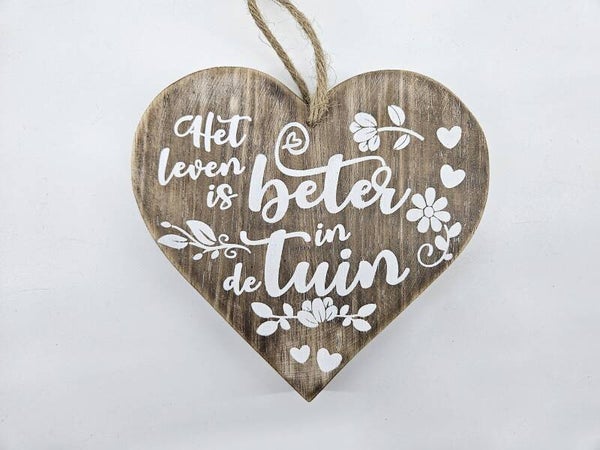 Het leven is beter in de tuin natural(hart)