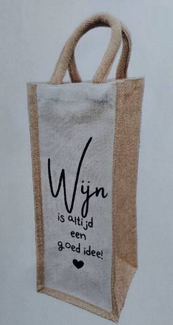 wijn tas voor 1 fles wijn