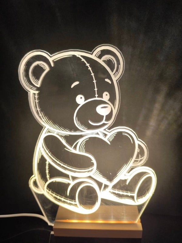 Acryl-Lampe verschiedene Motive (weitere folgen)