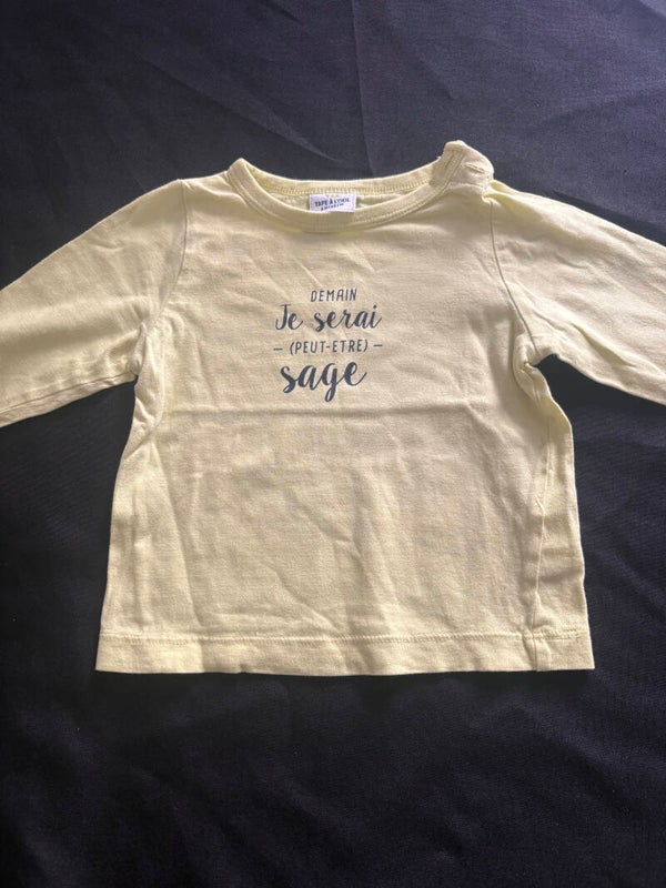T-shirt manche longue 6 mois
