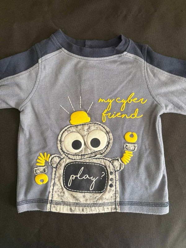 T-shirt manche longue 6 mois garçon
