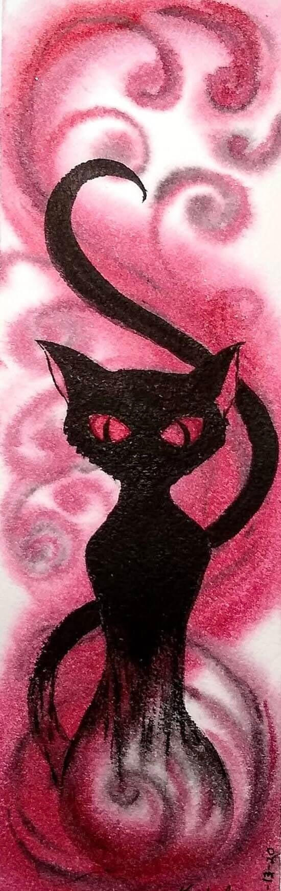 "Spectre" watercolor  4" x 10"