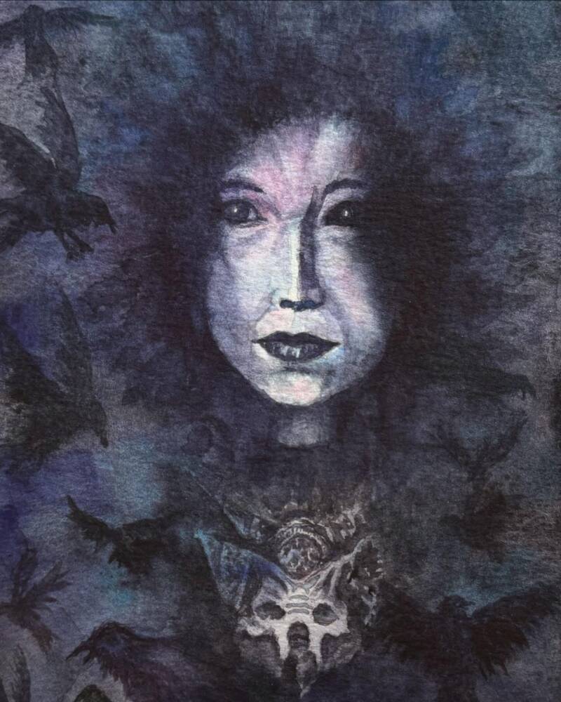 ”Nyx” Watercolor 9” x 12”