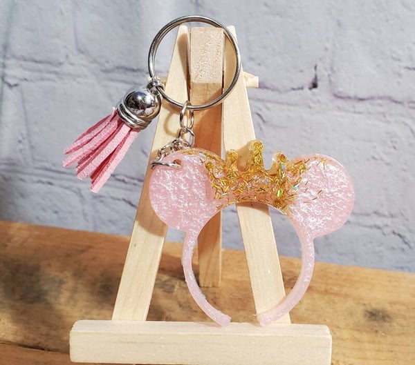 RESIN MINNIE MOUSE KEYCHAIN