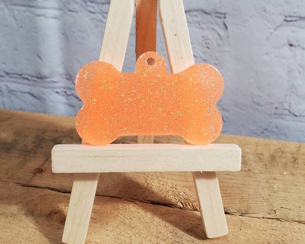RESIN DOG BONE KEYCHAIN LARGE