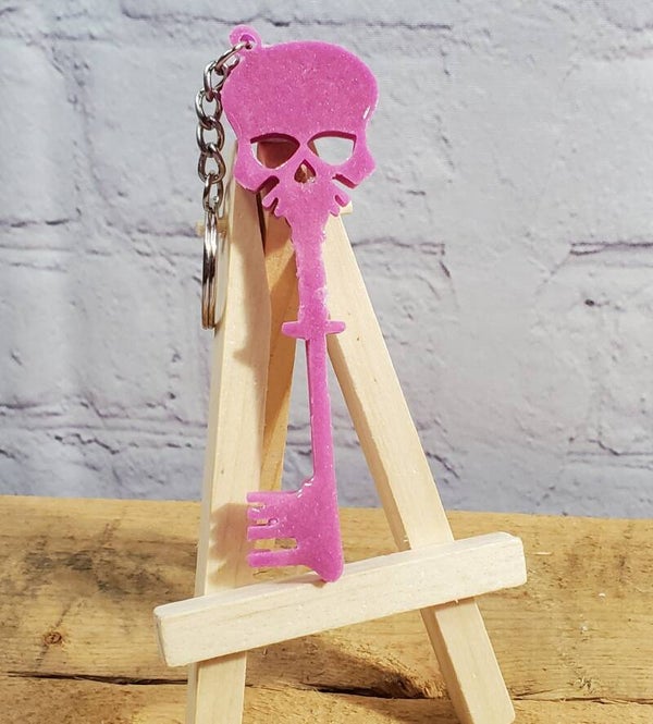 RESIN SKELETON KEYCHAIN