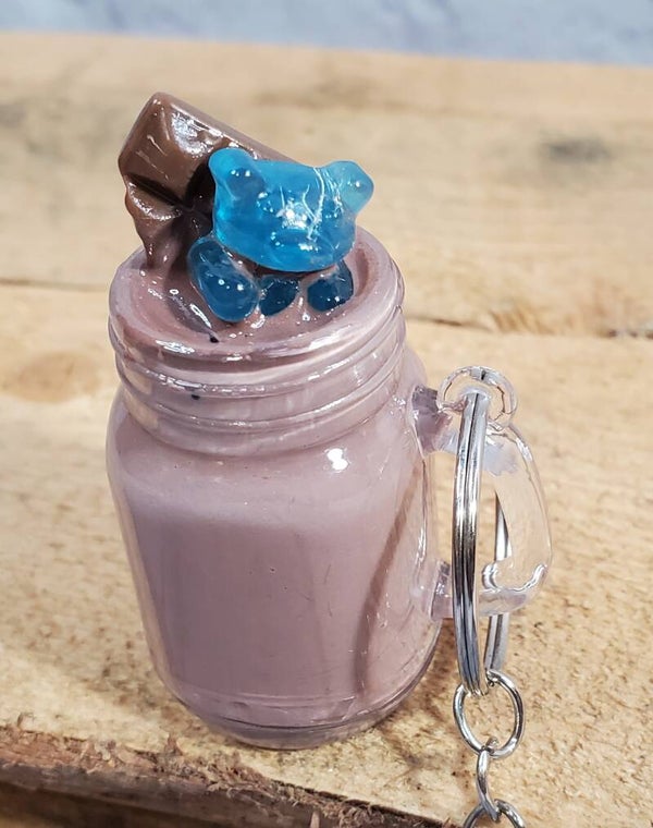 RESIN DRINK KEYCHAIN