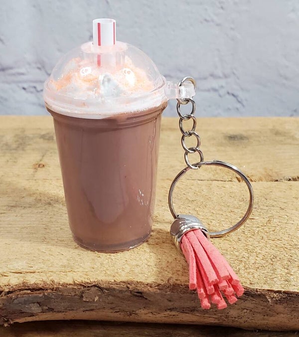 RESIN DRINK KEYCHAIN