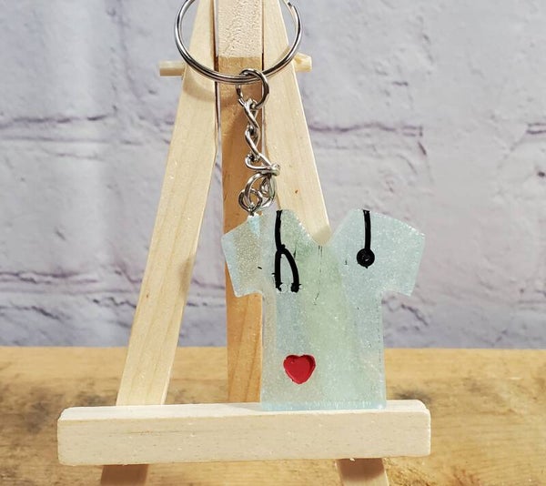 RESIN DR/NURSE T SHIRT KEYCHAIN