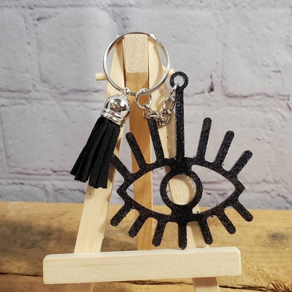 RESIN EYELASHES KEYCHAIN