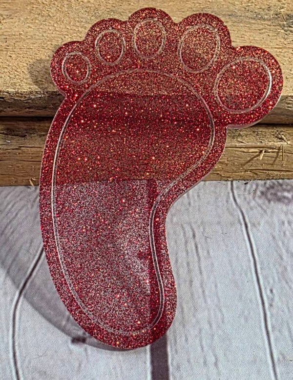 RESIN FOOT CUSTOMIZABLE COLOR AND NAME