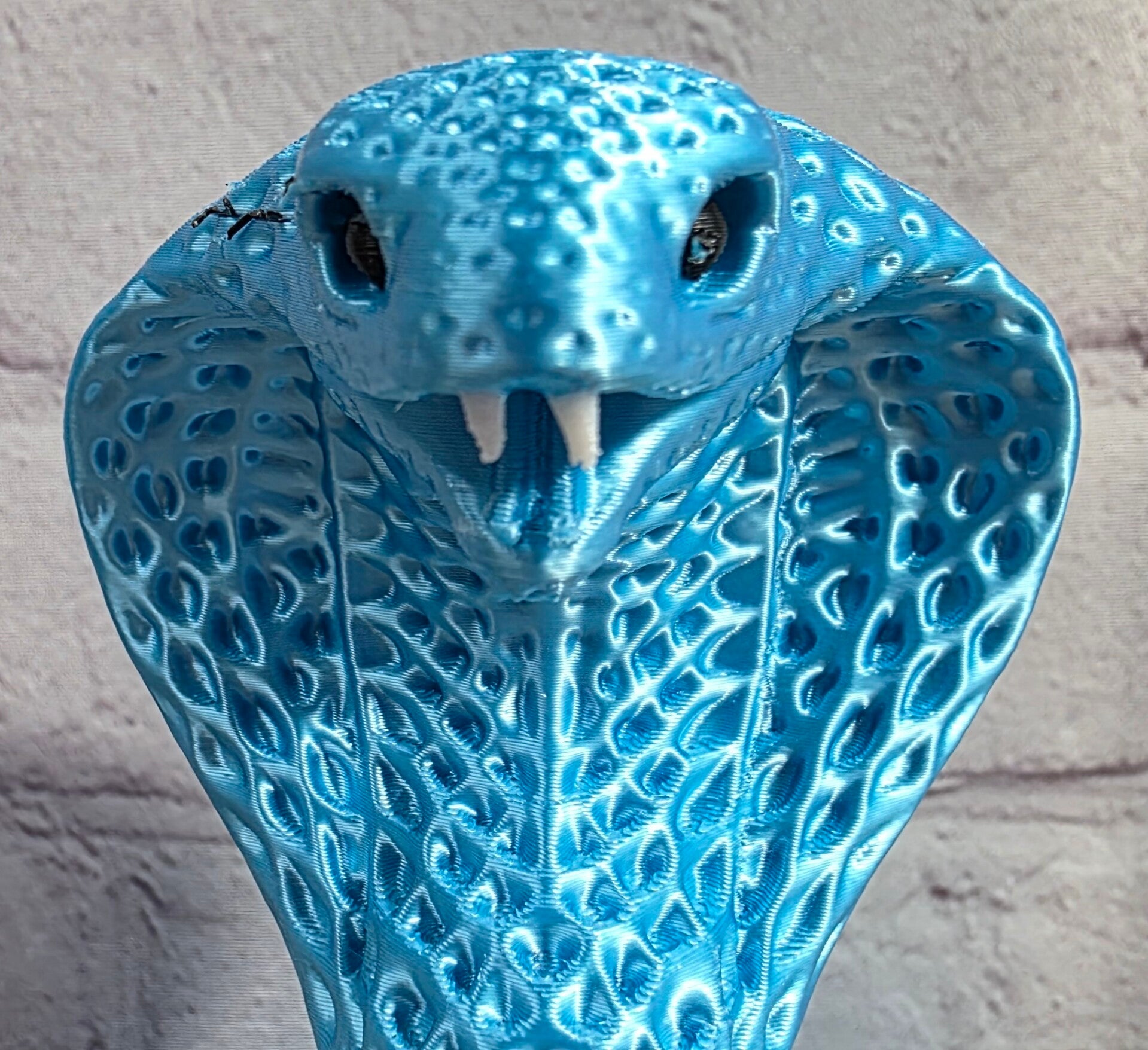 3D PRINTED COBRA SNAKE WITH SKULL