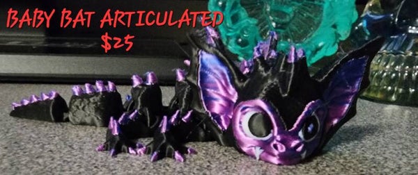 3D ARTICULATED BABY BAT