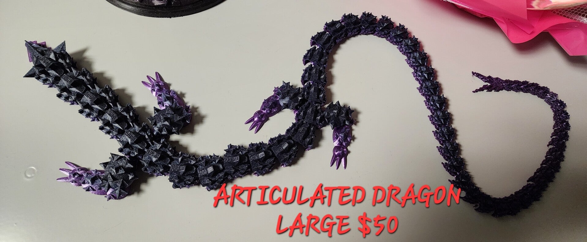 3D ARTICULATED DRAGON LARGE