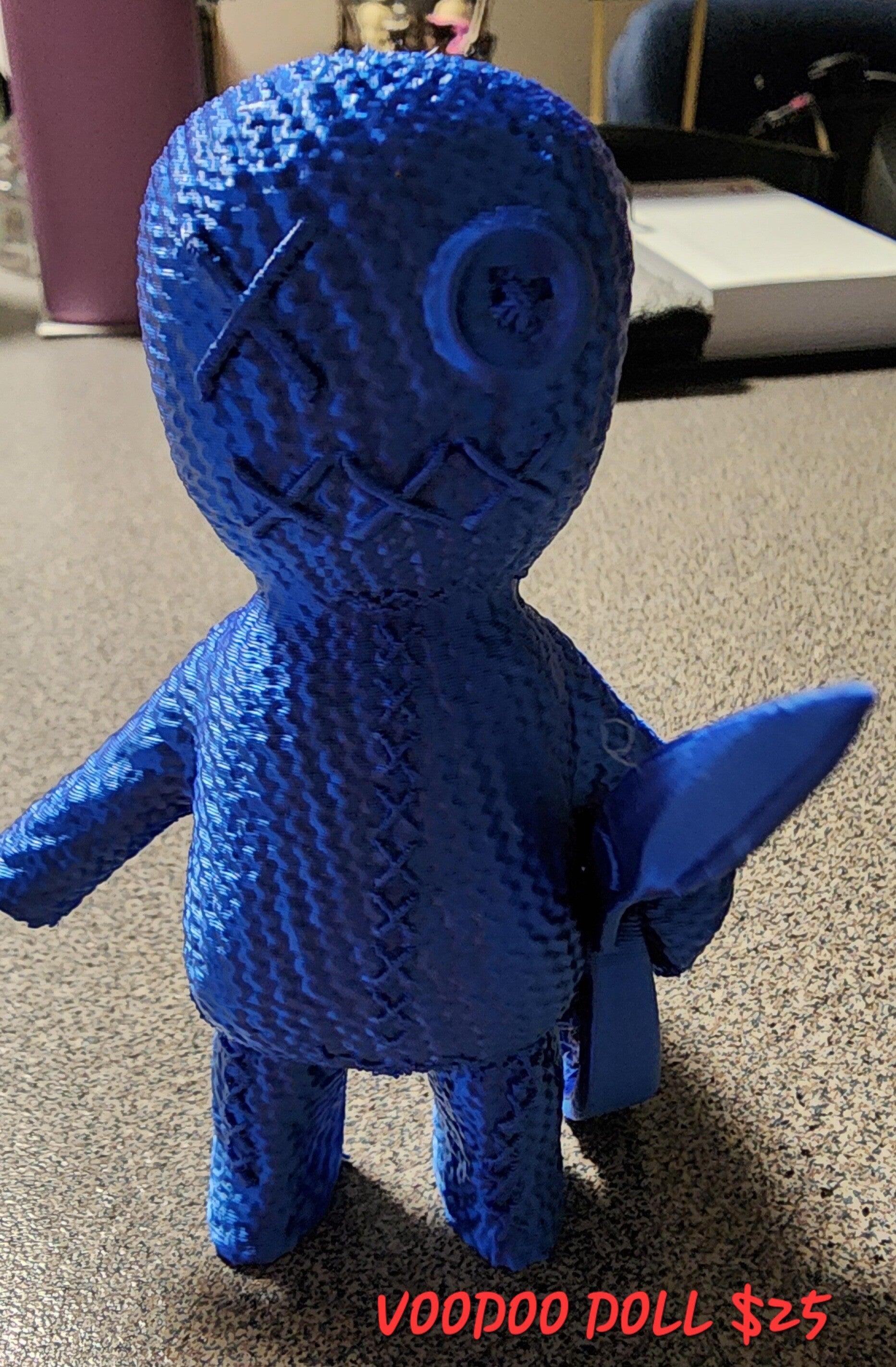 3D VOODOO DOLL WITH SISSORS