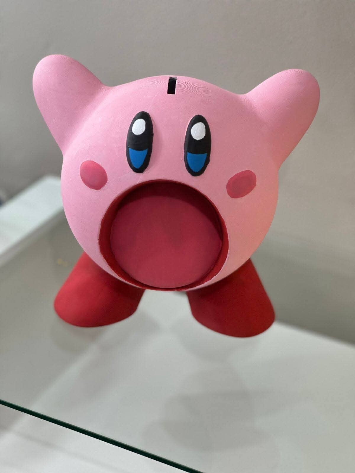 ALCANCIA DE 25CM DE ALTO DE KIRBY HECHA EN IMPRESORA 3D