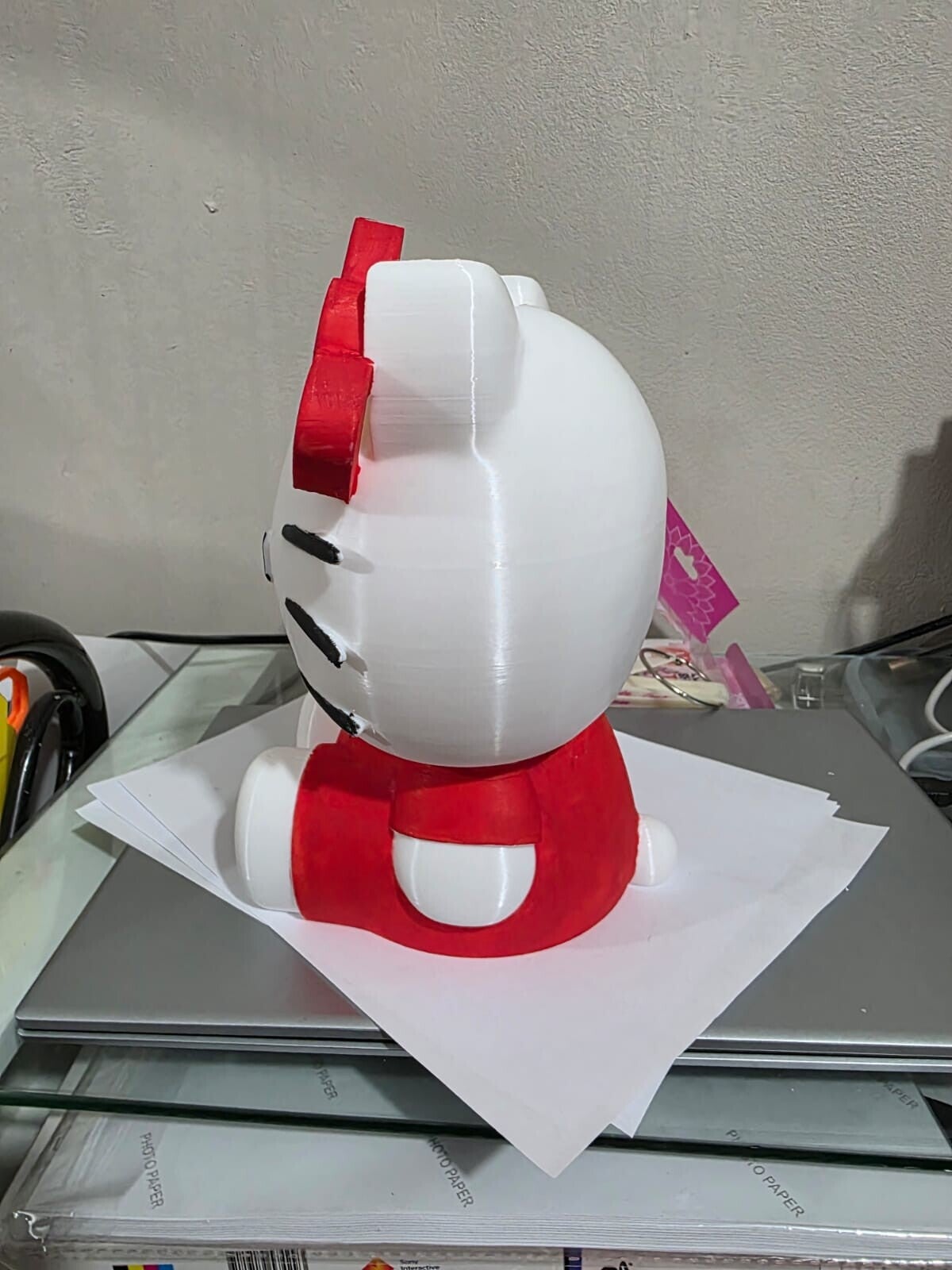ALCANCIAA DE KITTY HECHA EN IMPRESION 3D