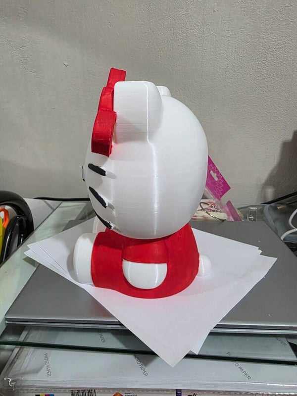 ALCANCIAA DE KITTY HECHA EN IMPRESION 3D