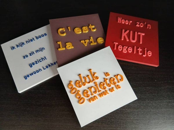 Tegels (inclusief standaard)